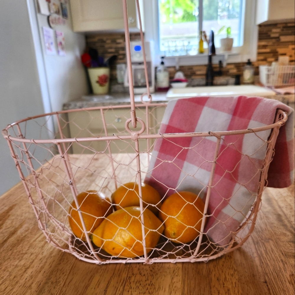 Farmhouse chicken wire basket